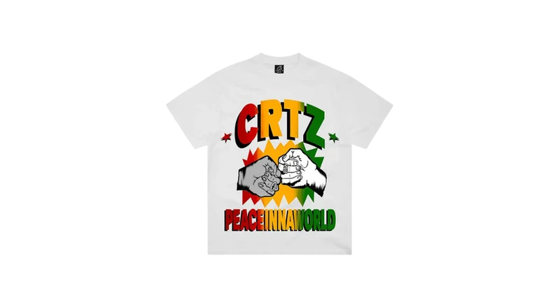 Corteiz Peaceinnaworld Tee White