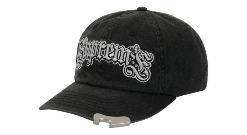 Supreme Bottle Opener 6-Panel Hat Black