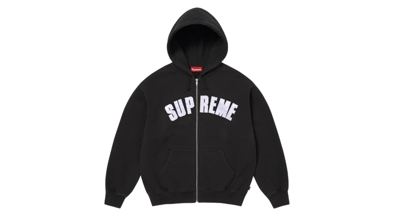 Supreme Larry Clark Zip Up Hooded Sweatshirt Black