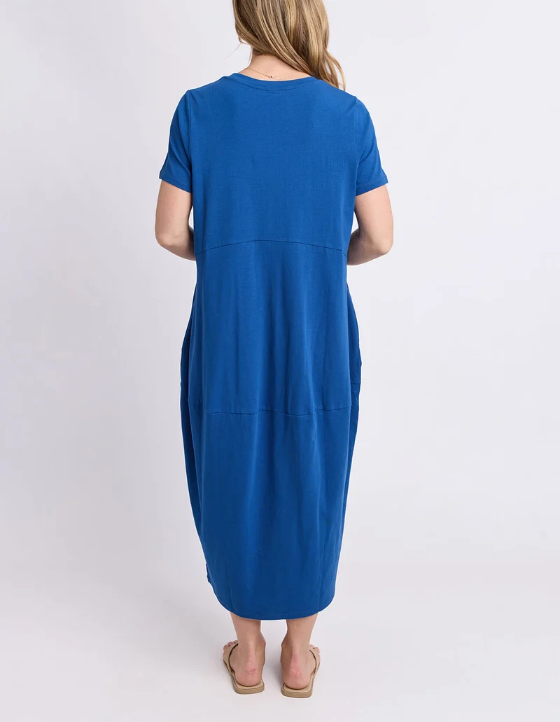 Diana short sleeve dress china blue