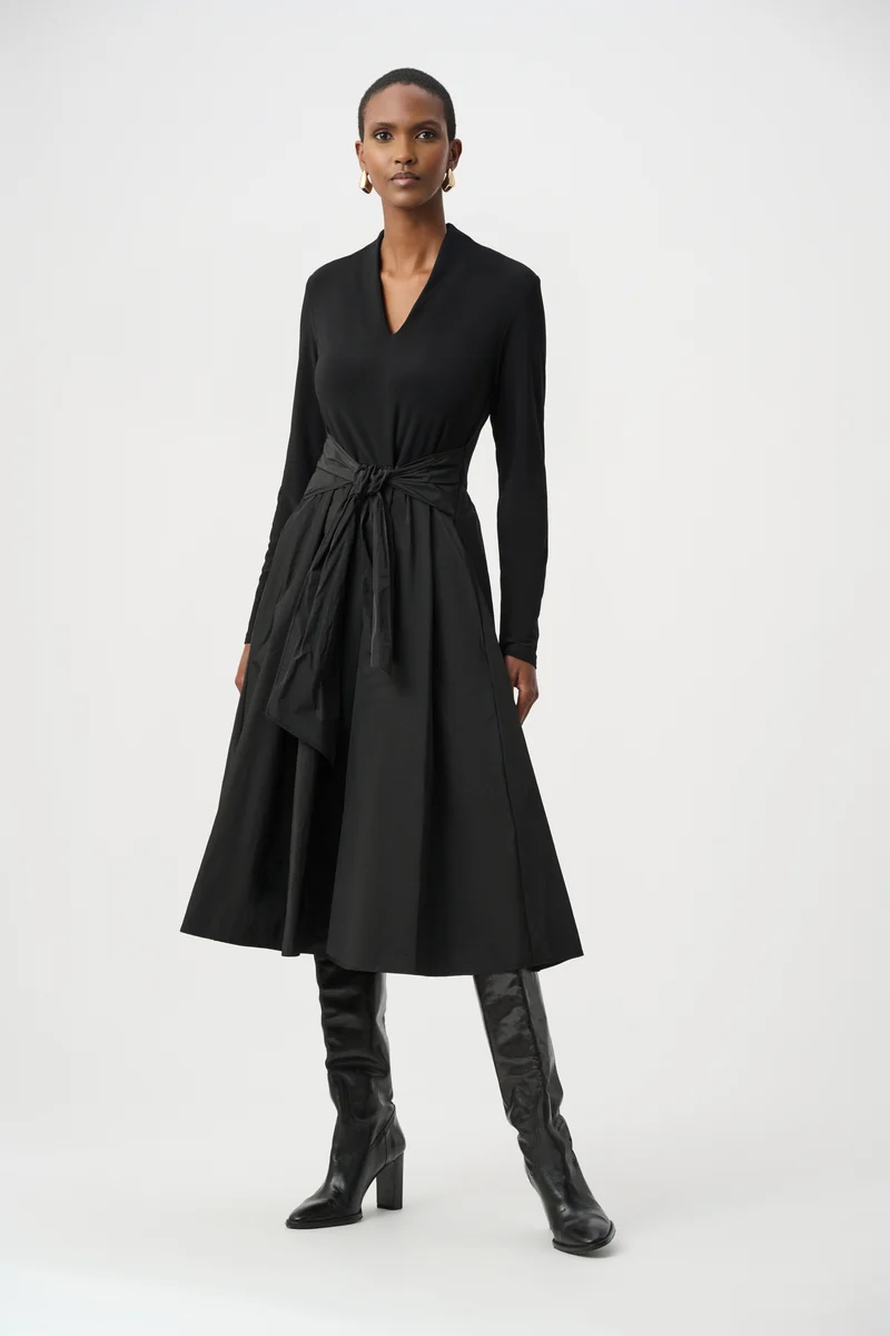Joseph Ribkoff Memory Fit & Flare Dress 263145 - Black