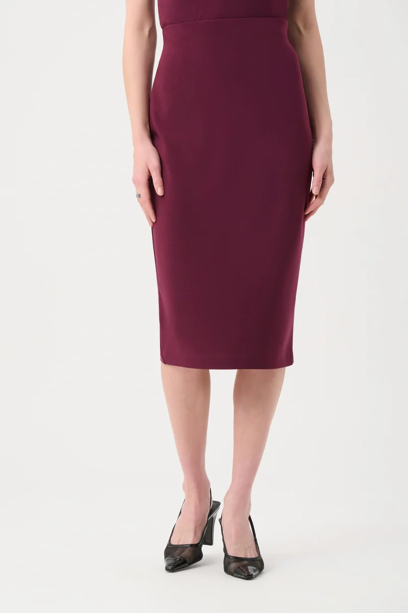 Joseph Ribkoff Classic Long Pencil Skirt 163083 - Elderberry