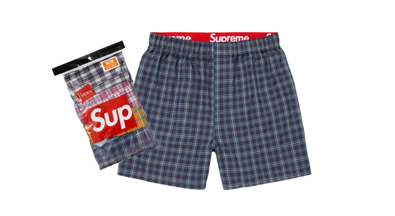 Supreme x Hanes Plaid Boxers (4 Pack)