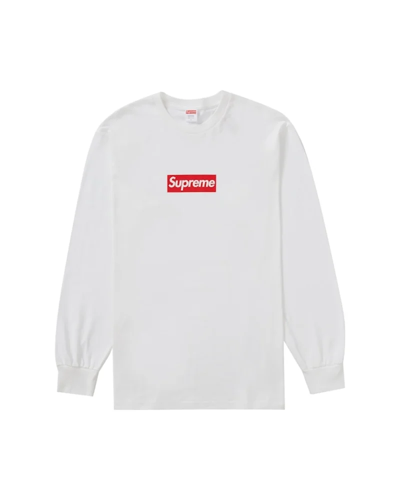 Supreme Box Logo L/S Tee White