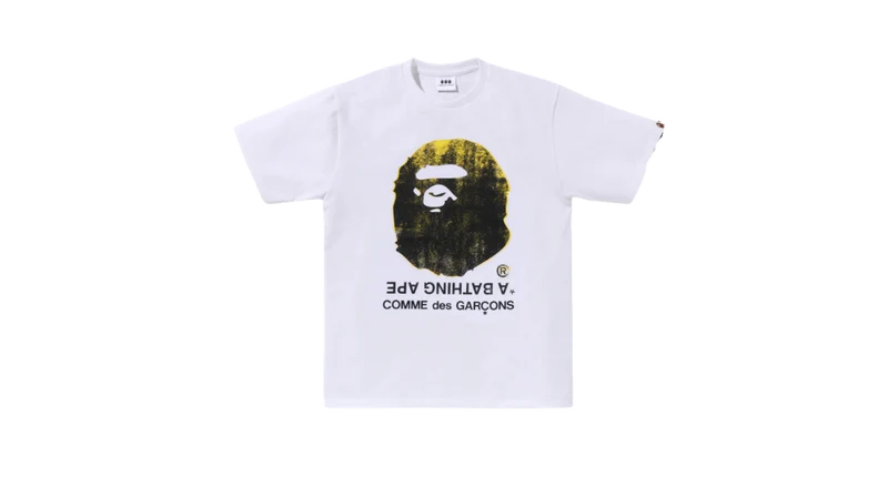 BAPE x CDG Osaka Big Ape Head Tee White (SS26)