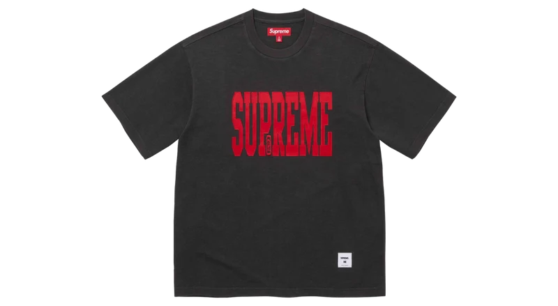 Supreme Stretch Appliqué S/S Top Tee Black