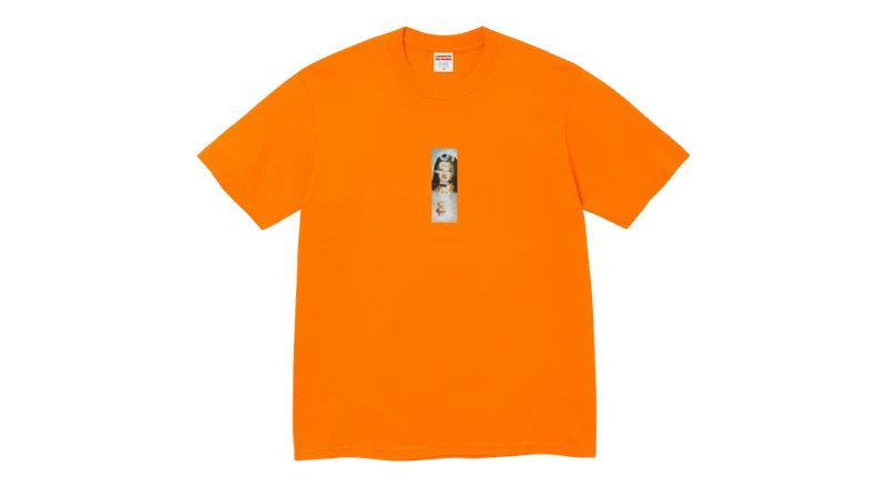 Supreme Prayer Card Box Logo Tee Orange