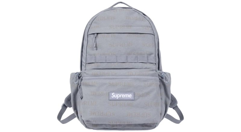 Supreme Reflective Logo Backpack Grey (FW26)