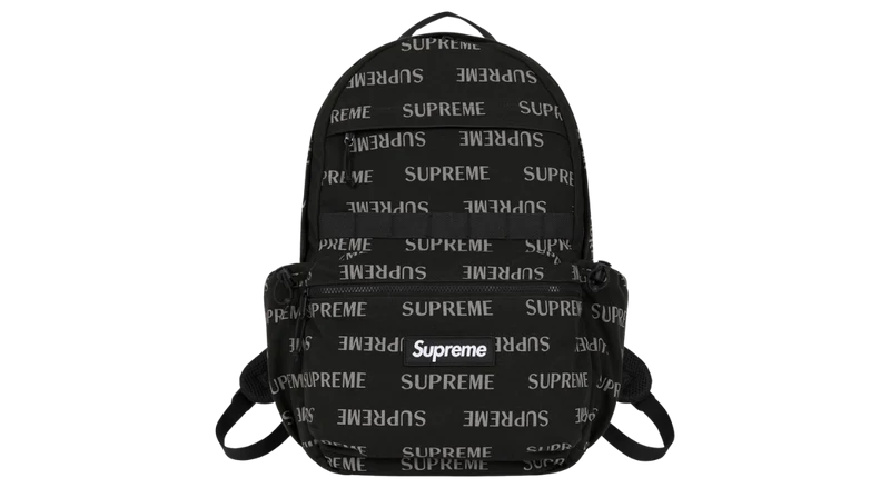 Supreme Reflective Logo Backpack Black (FW26)