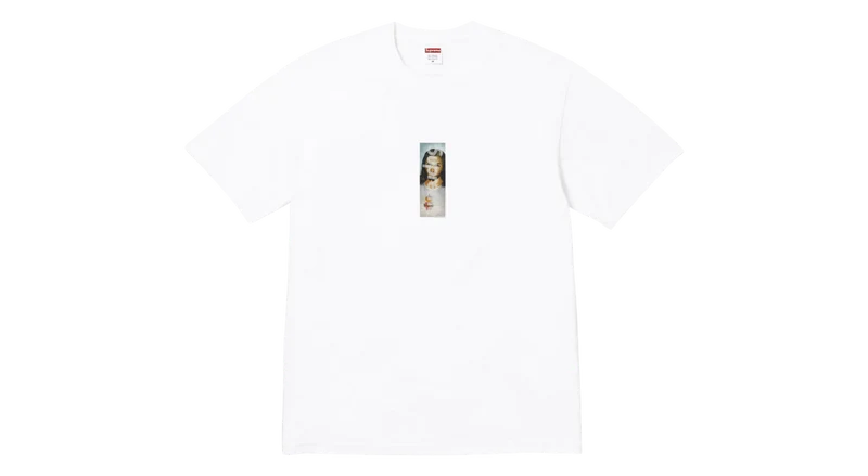 Supreme Prayer Card Box Logo Tee White