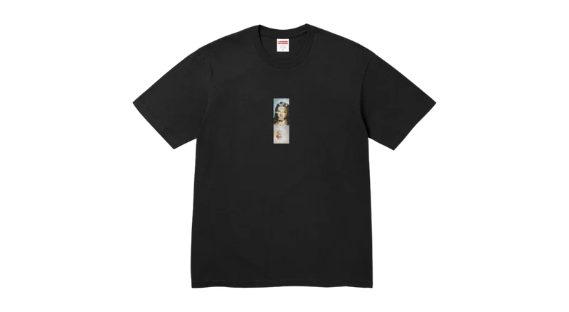 Supreme Prayer Card Box Logo Tee Black
