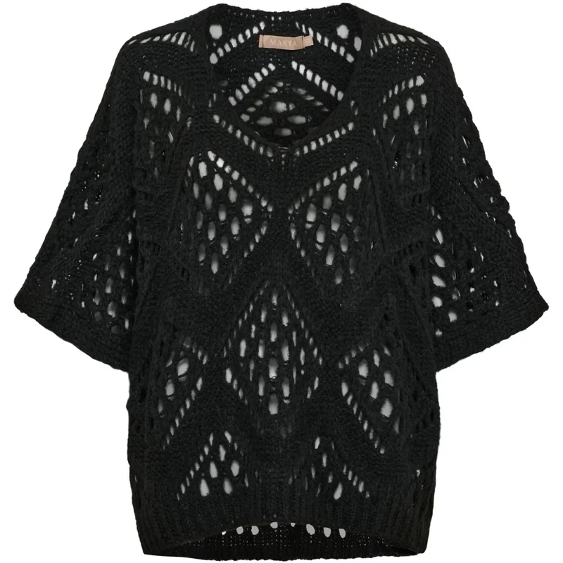 Stickad Nieve - Black