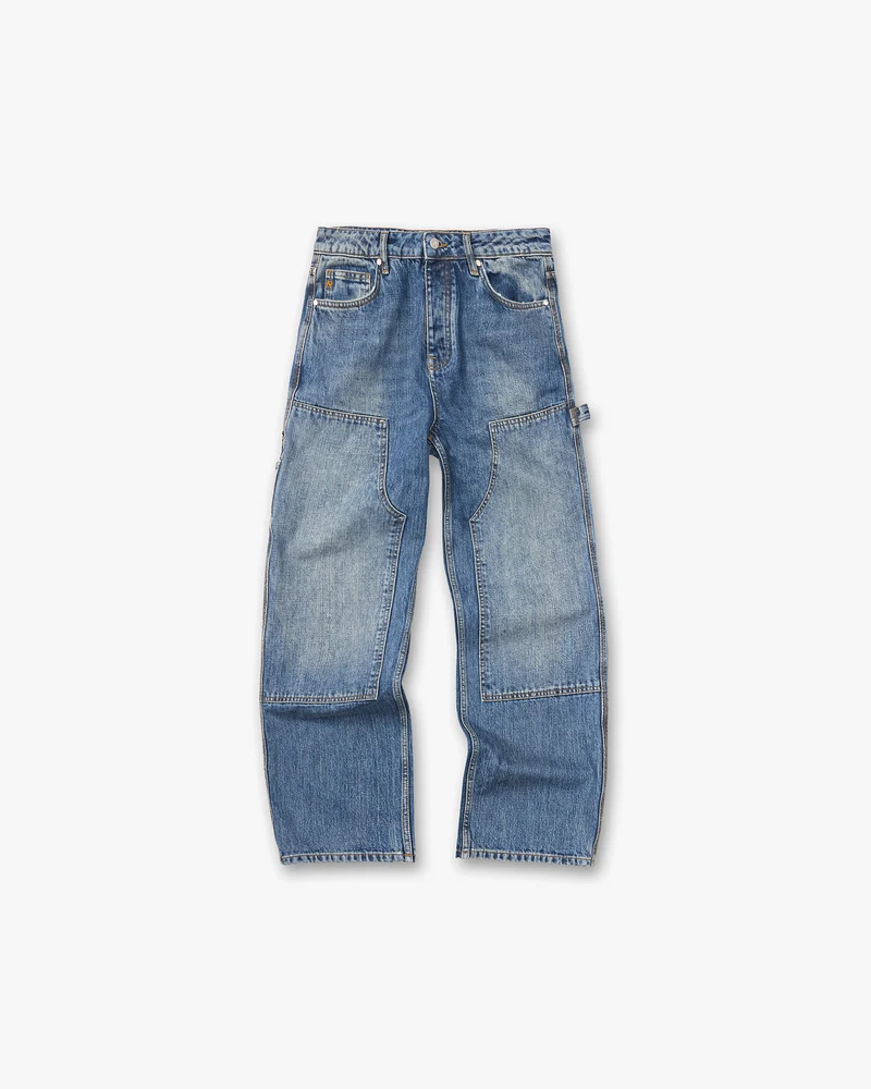 R2 Carpenter Panel Denim - Rinse Blue