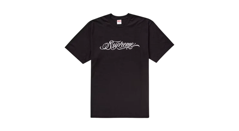 Supreme Script Tee Black