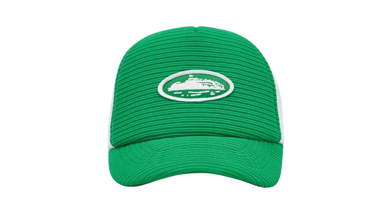 Corteiz Short Peak Trucker 'Green' Cap