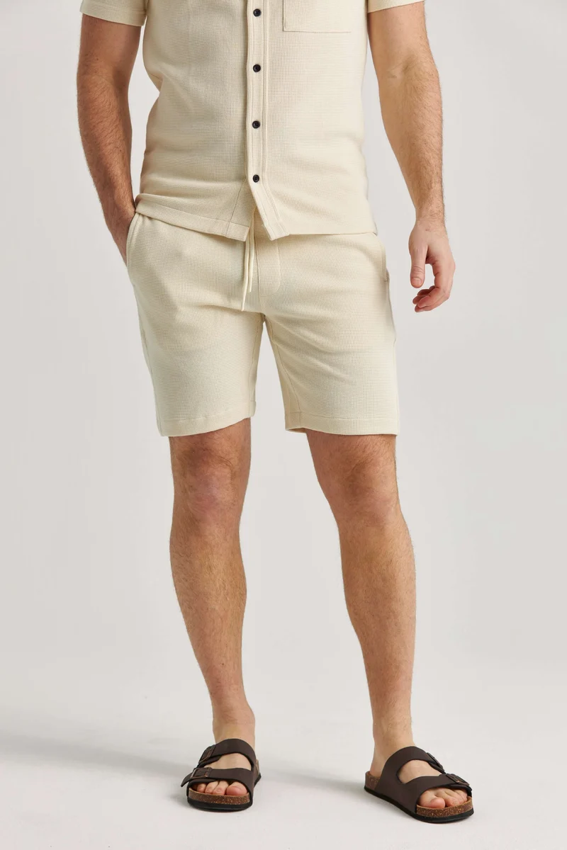 Beige Jerseyshorts Bomull
