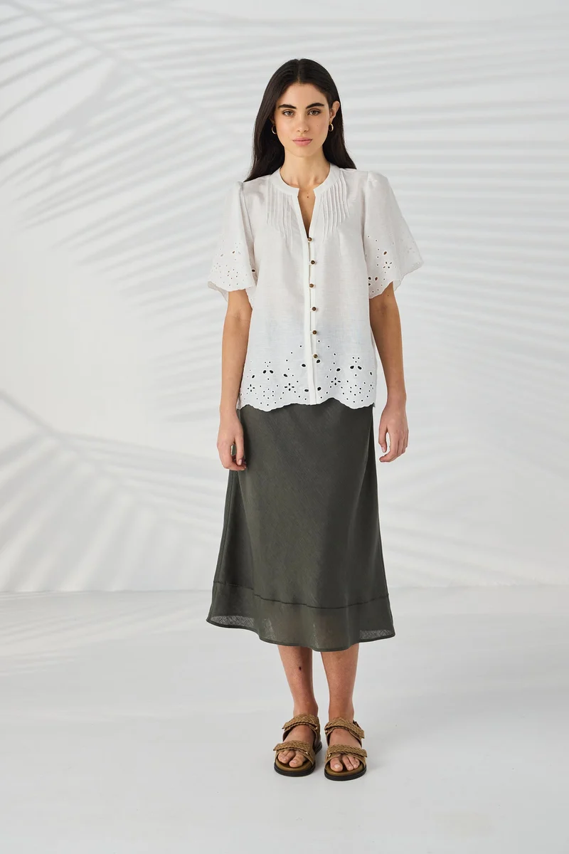 Casio skirt khaki