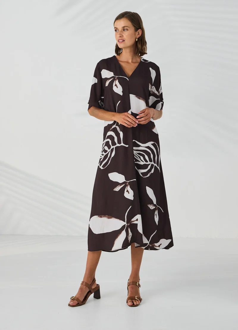 Maple dress maple print