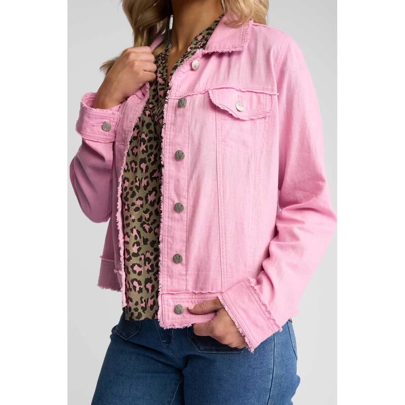 Aura Linen jacket taffy