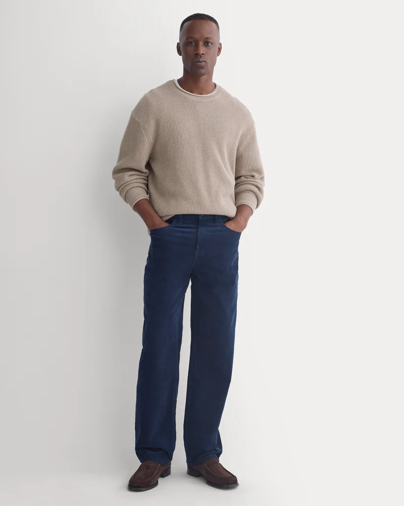 Stretch Corduroy 5-Pocket Pant | Deep Navy