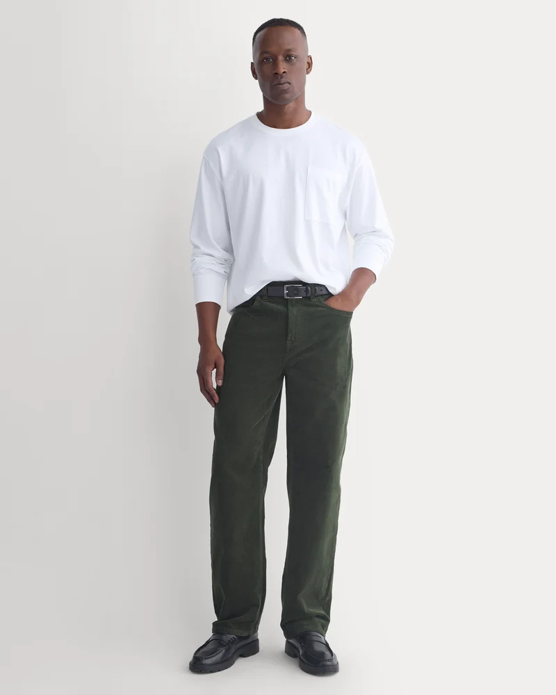 Stretch Corduroy 5-Pocket Pant | Dark Forest