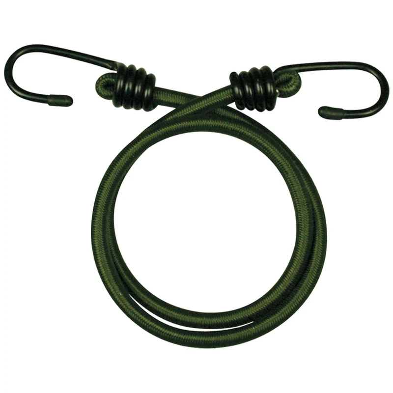 Kombat Elasticated Military Bungee Cords Olive Green - 12", 18", 30"