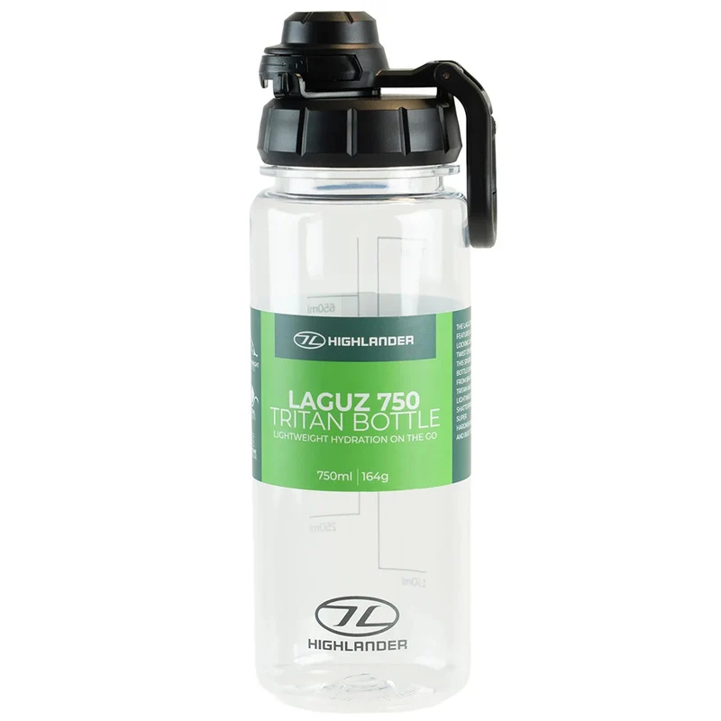 Highlander Laguz 750ml Tritan Water Bottle Charcoal
