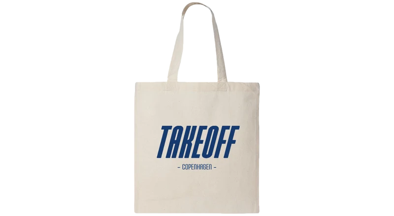 Takeoff Navy Tote Bag