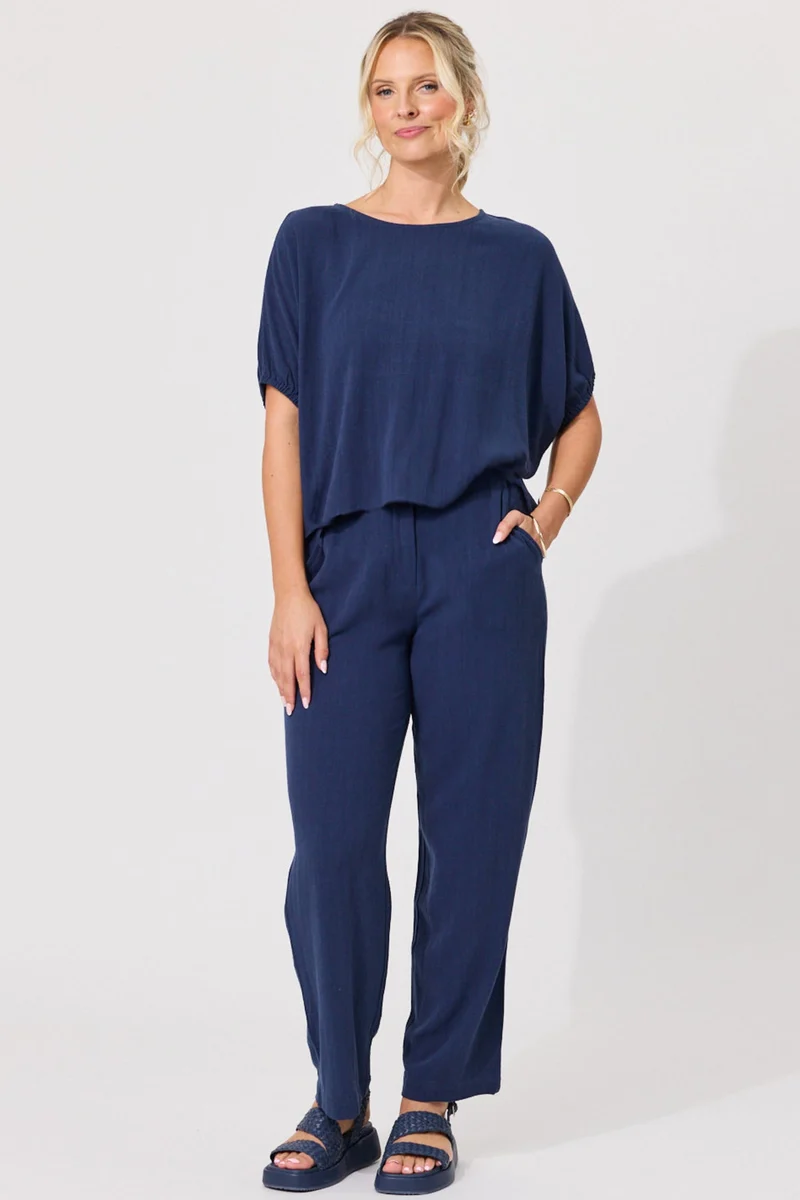 Angela pants French Navy
