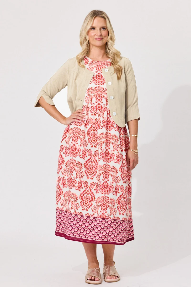 Amalfi Linen Jacket Oatmeal