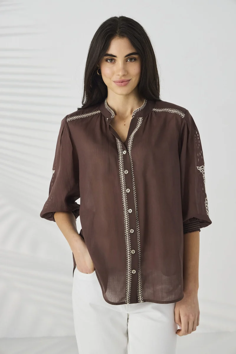 Chloe shirt cocoa