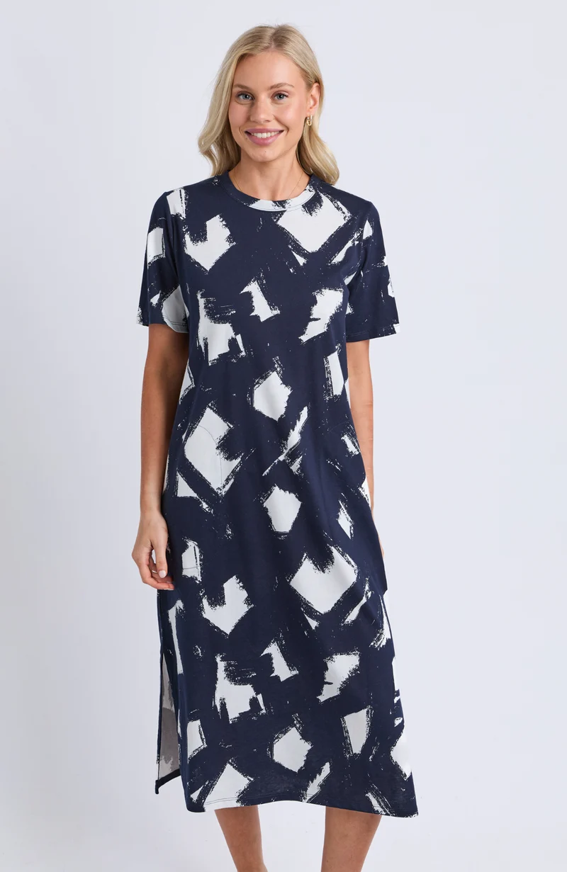 Klee Tee Dress Navy