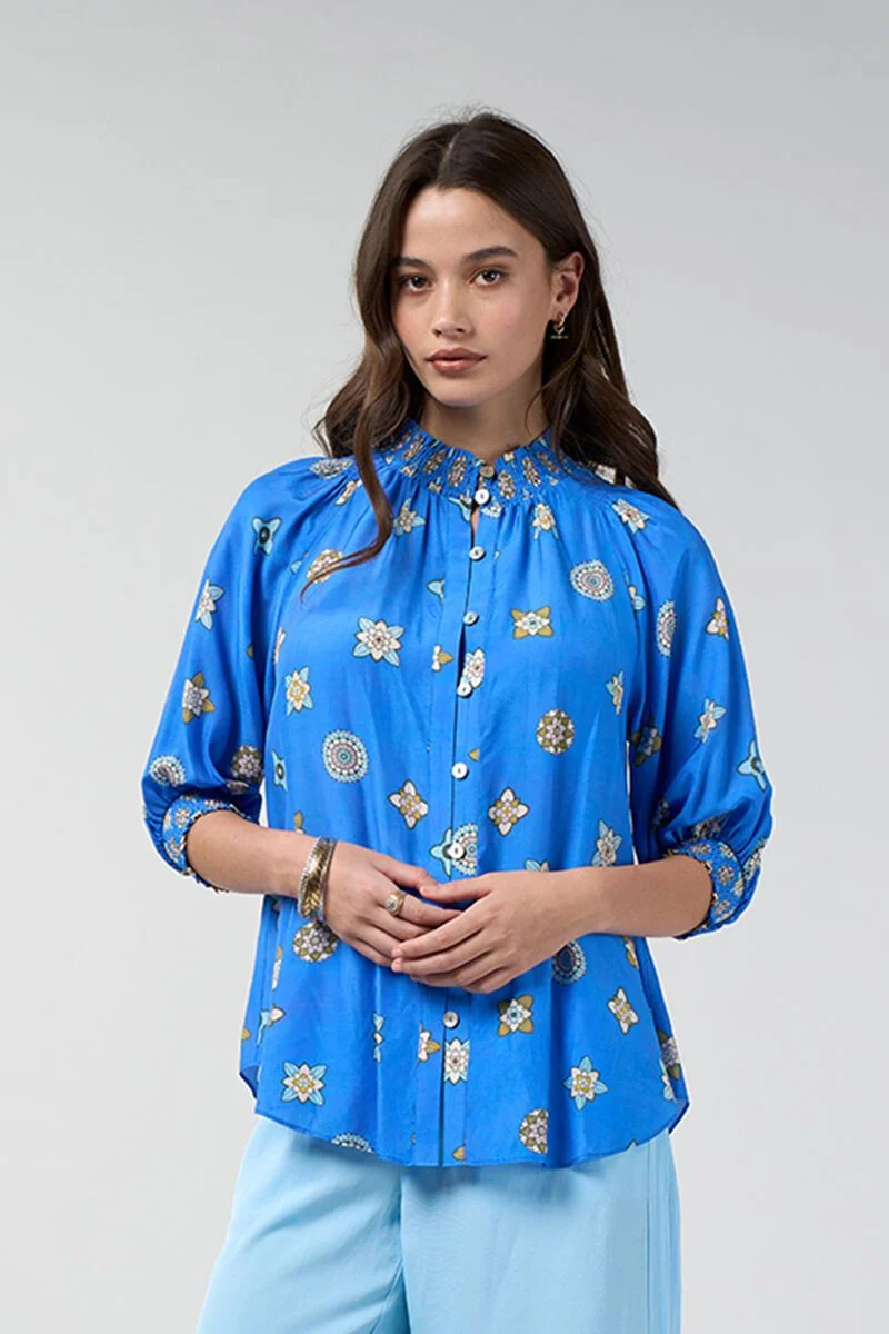 Dambulla shirt azure multi