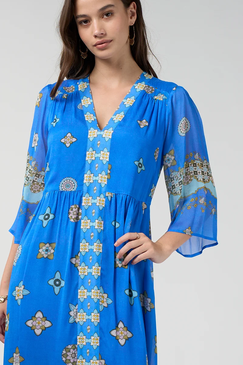 Dambulla midi dress azura