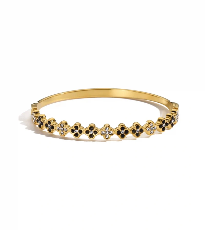 Armband Sarina Black - förgylld