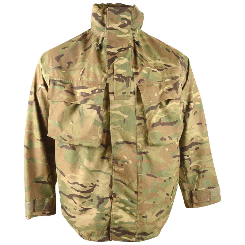 British Army MVP Waterproof Jacket with Pockets MTP Camo - Grade 1