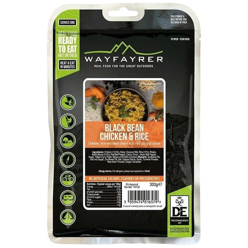 Wayfayrer Ready to Eat Meal Black Bean Chicken & Rice