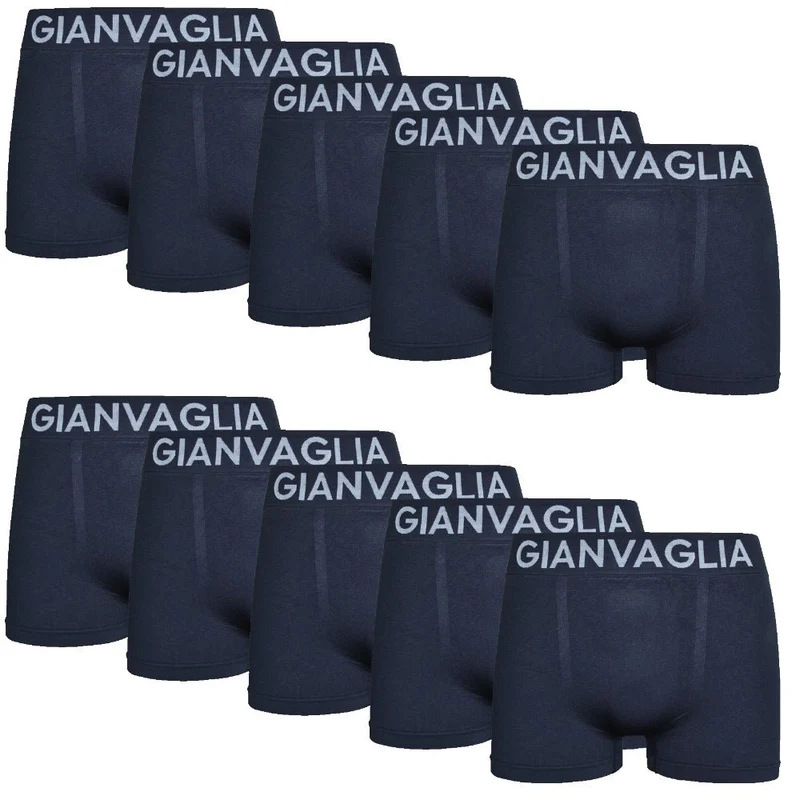 10-Pack Svarta Sömlösa Kalsonger Herr | Gianvaglia