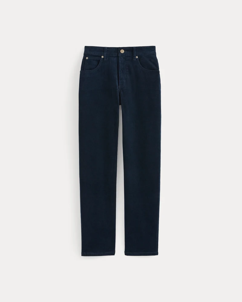 Stretch Corduroy Cigarette Pant | Deep Navy