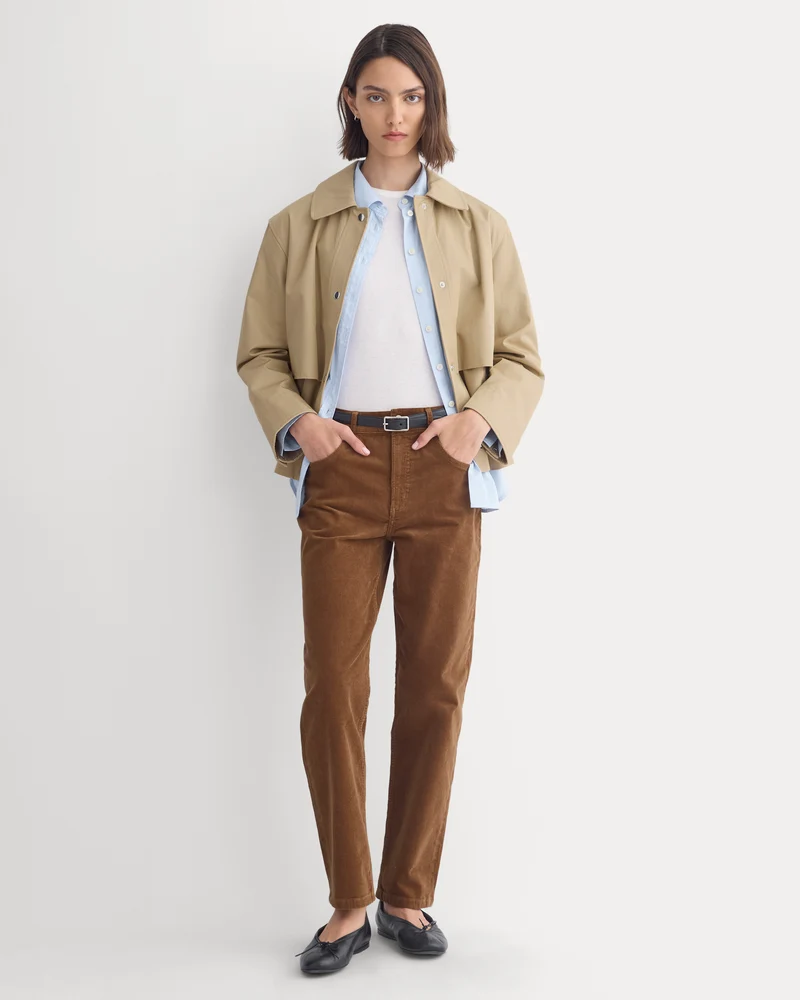 Stretch Corduroy Cigarette Pant | Toffee