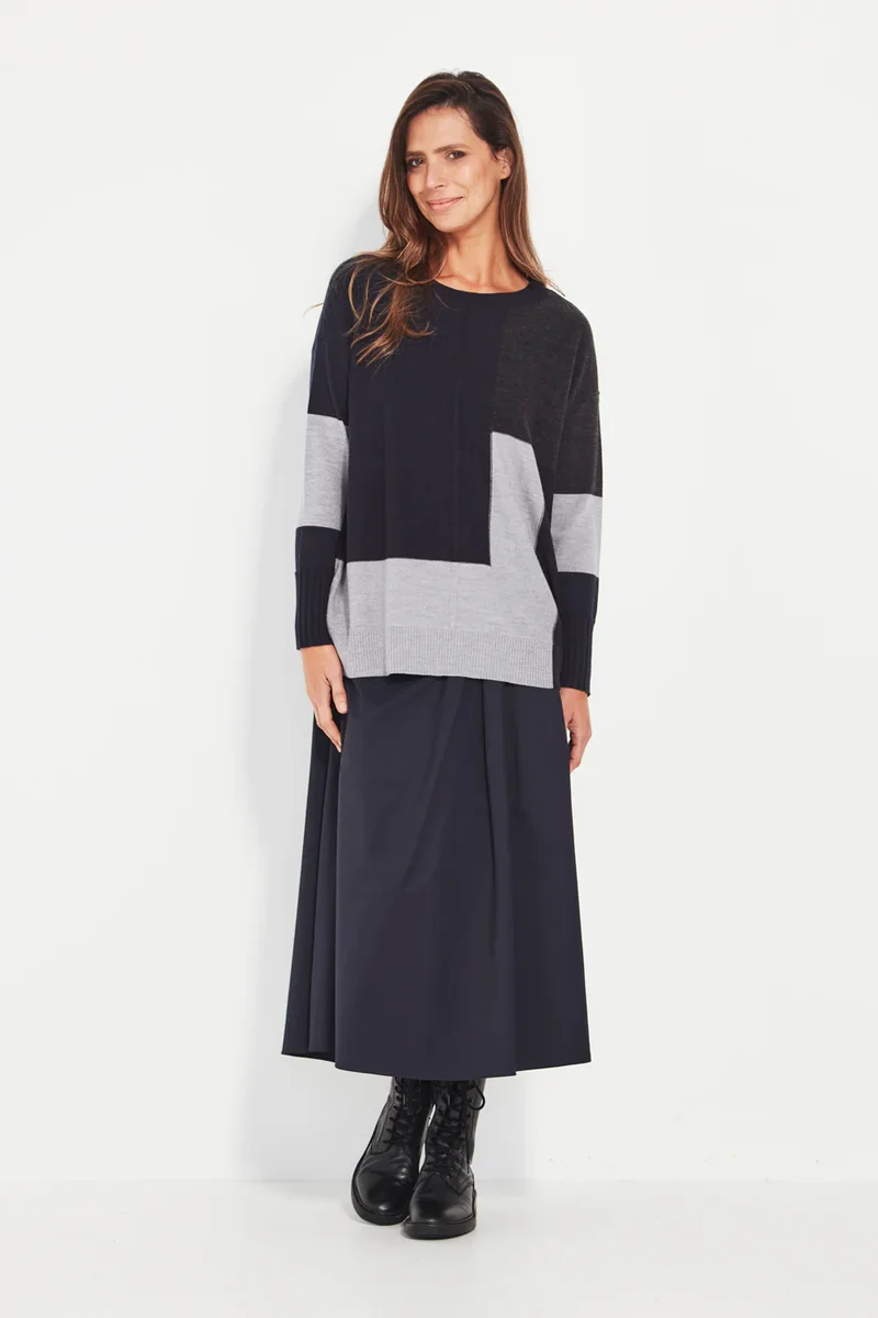 Verge Sloane Sweater - Ink Marle