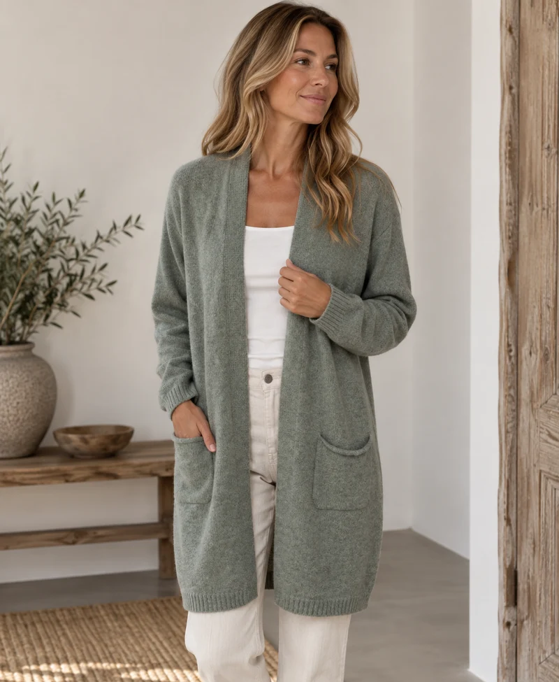 Cardigan kaki