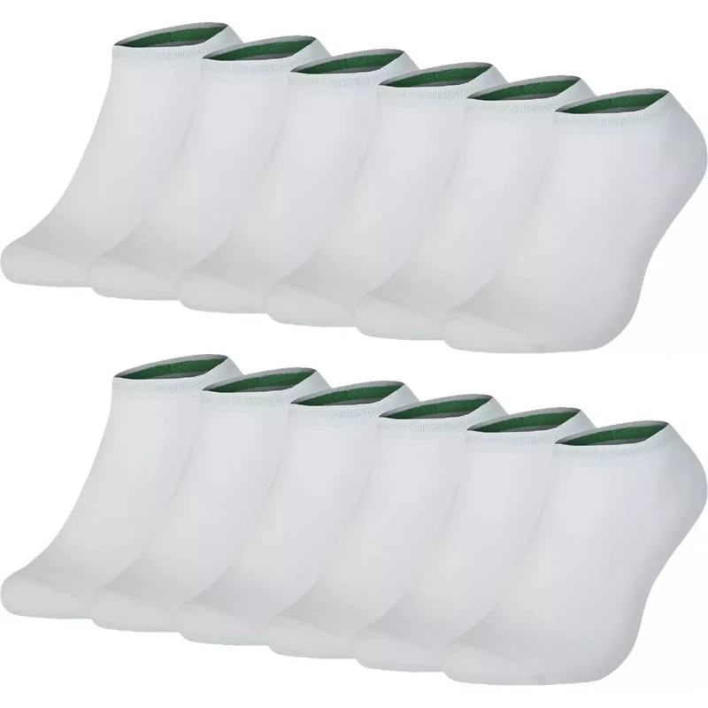 12-pack Vita Bambustrumpor Ankel – Sömlösa & Andningsbara | Benyson