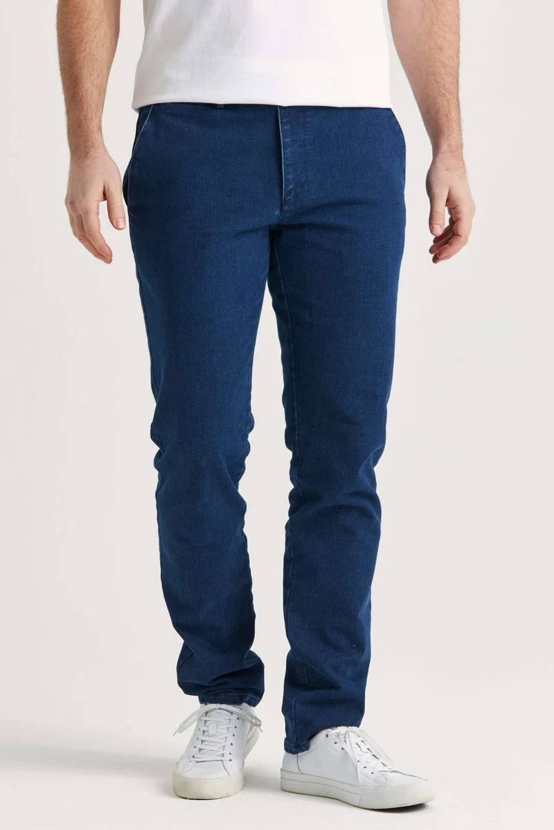 Denim Chinos Blå