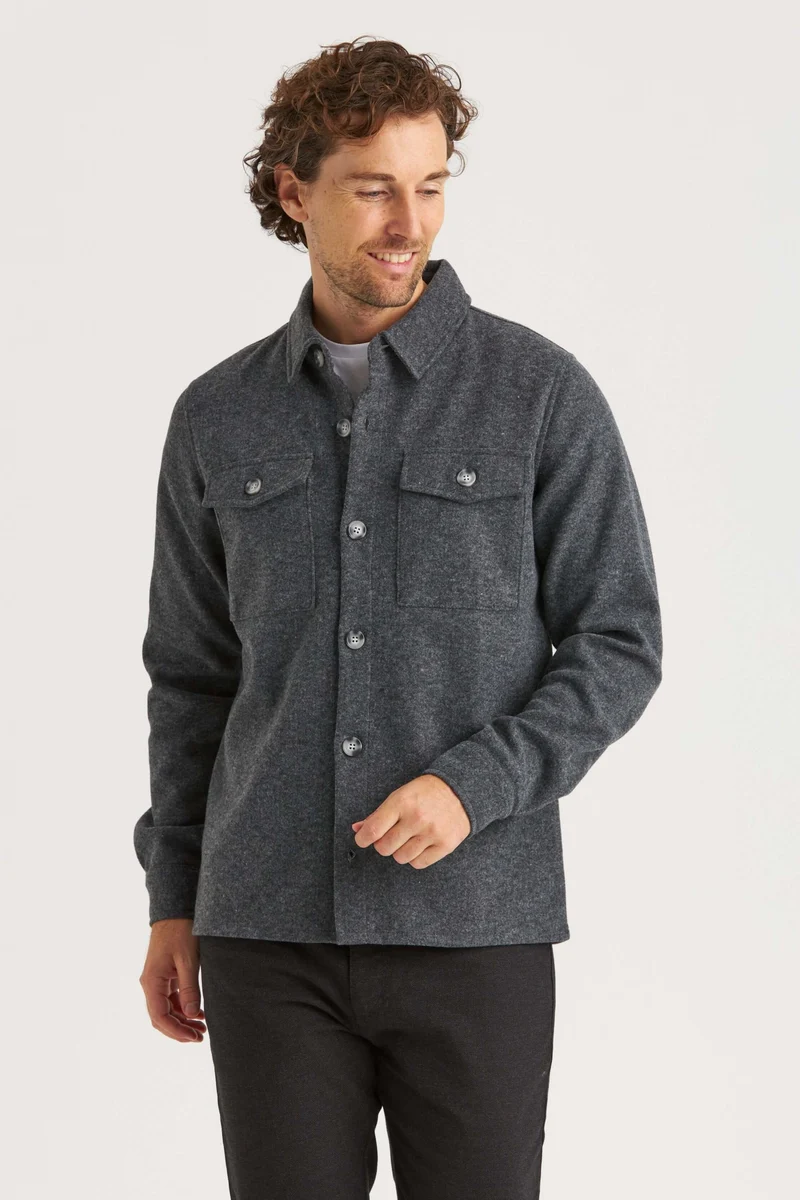 Grå Overshirt