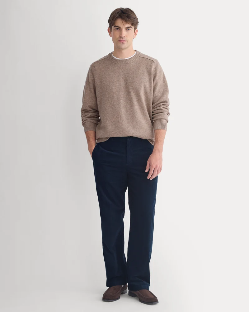 Relaxed Pinwale Corduroy Trouser | Deep Navy