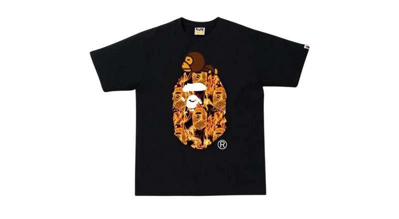 BAPE Flame Milo Big Ape Tee