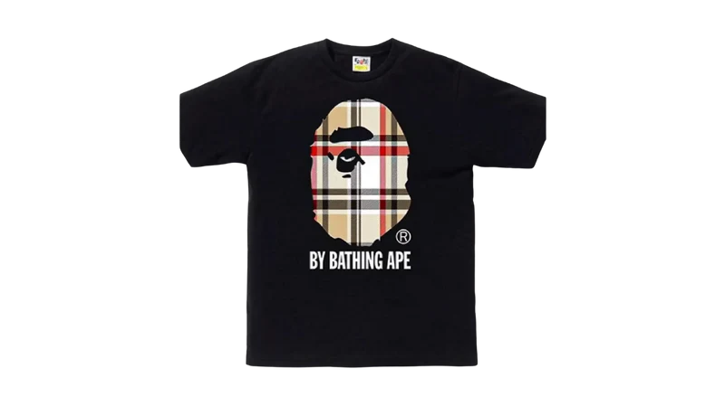BAPE Check Ape Tee Black/Beige