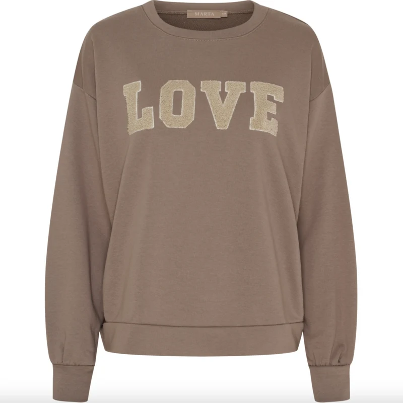 Sweatshirt Jessa - Fango Melange