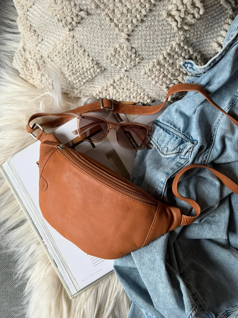 Bumbag Misse - Cognac / Silver
